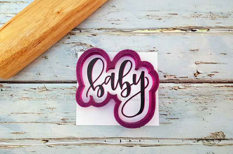 Baby Hand Lettered Cookie Cutter and Fondant Cutter and Clay Cutter with Optional Stencil,
                      letter cookie cutters, cursive letter cookie stamp, cursive letter fondant cutters, fancy letter cookie cutters, large letter cookie cutters, letter shaped cookie cutters, cross cookie cutter michaels, christmas cookie sets, western cookie cutters, rick and morty cookie cutter, cookie cutter online, birkmann cookie stamp, cookie cutters michaels, number 1 cookie cutter near me,
                      