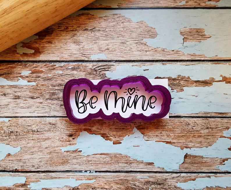 Be Mine Hand Lettered Cookie Cutter and Fondant Cutter and Clay Cutter with Optional Stencil,
                      cookie stencil, stencil, baby stencil, letter stencils, stencil designs, custom stencils, cookie cutter shop, wwe cookie cutter, llama cookie cutter, animal biscuit cutters, commercial cookie cutters, digger cookie cutter, small christmas cookie cutters, statue of liberty cookie cutter,
                      