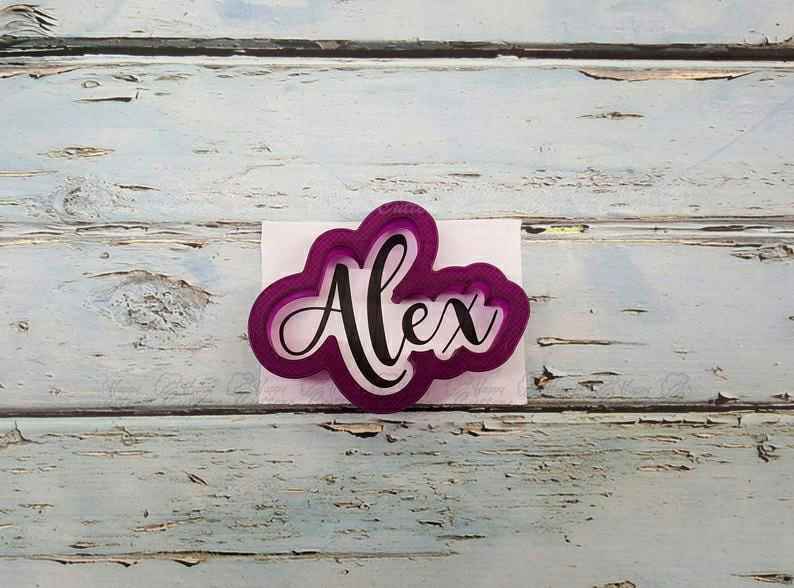Alex Hand Lettered Cookie Cutter and Fondant Cutter and Clay Cutter with Optional Stencil,
                      letter cookie cutters, cursive letter cookie stamp, cursive letter fondant cutters, fancy letter cookie cutters, large letter cookie cutters, letter shaped cookie cutters, bicycle cookie cutter, plastic shape cutters, unique christmas cookie cutters, cotton candy cookie cutter, small shape cutters, fondant letter cutters kmart, wilton copper cookie cutters, swaddled baby cookie cutter,
                      