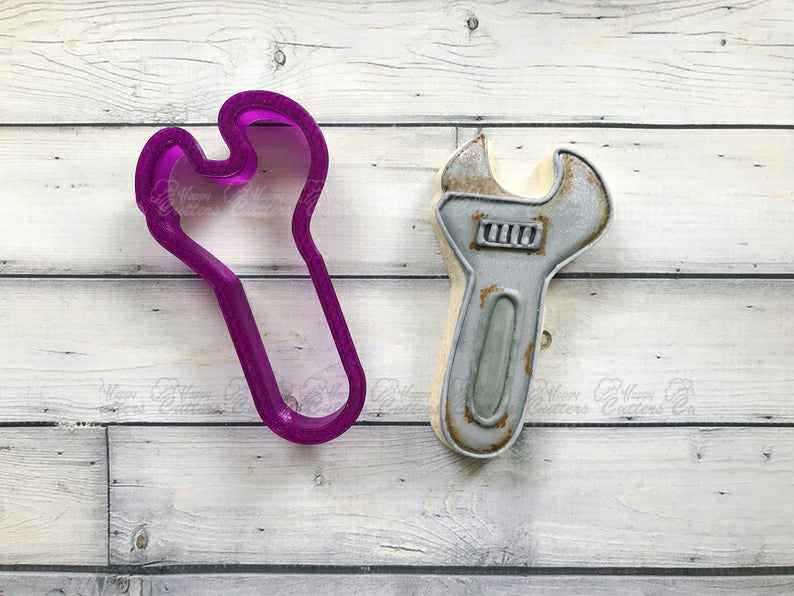 Wrench Cookie Cutter or Fondant Cutter and Clay Cutter,
                      mom cookie cutter, mother's day cookie cutters, father's day cookie cutters, father's day, mother's day, father's day fondant cutters, donkey cookie cutter, rubber duck cookie cutter, tennis racket cookie cutter, minnie mouse cake cutter, baby shower cookie cutter set, ffa cookie cutter, music note cutters, christmas sweater cookie cutter,
                      