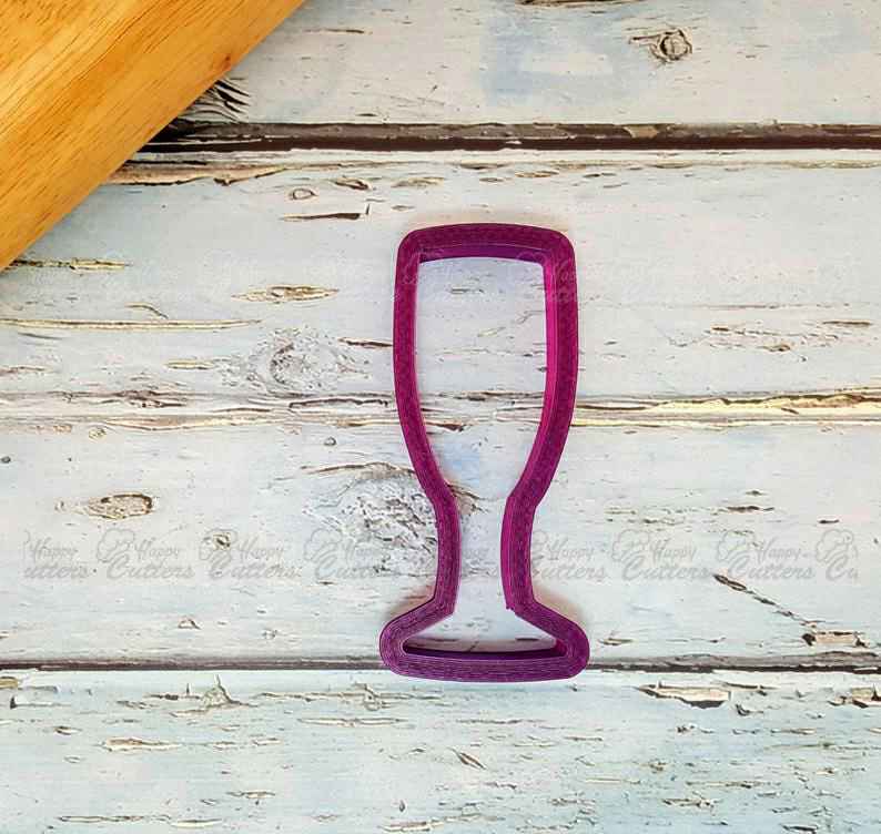 Wine or Champagne Glass or Flute Cookie Cutter and Fondant Cutter and Clay Cutter,
                      food shape cutters, children's food shape cutters, food cookie cutters, beer mug cookie cutter, beer cookie cutter, beer bottle cookie cutter, plunger fondant cutters, christmas shape cutters, voodoo doll cookie cutter, square plaque cookie cutter, friends cookie cutters, baby onesie cookie cutter, karate cookie cutters, puzzle piece cutter,
                      