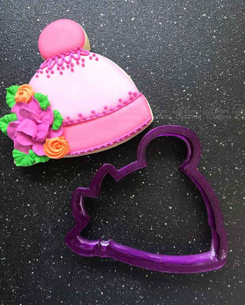 Miss Doughmestic Floral Baby Cap with Bow or Baby Hat with Bow Cookie Cutter and Fondant Cutter and Clay Cutter,
                      baby shower cutters, baby shower cookie cutters, baby shower fondant cutters, baby shower cutter, boss baby cookie cutter, baby themed cookie cutters, construction truck cookie cutters, harry potter cookie cutter set, tiger paw cookie cutter, extra large gingerbread man cookie cutter, bunny face cookie cutter, 4 round cookie cutter, sloth cookie cutter, triangle sandwich cutters,
                      