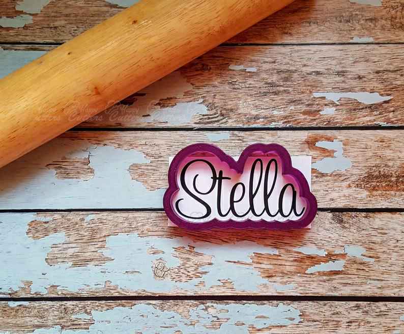 Stella Hand Lettered Cookie Cutter and Fondant Cutter and Clay Cutter,
                      letter cookie cutters, cursive letter cookie stamp, cursive letter fondant cutters, fancy letter cookie cutters, large letter cookie cutters, letter shaped cookie cutters, superhero cookie cutter, cookie platter cutters, old river road copper cookie cutters, elephant biscuit cutter, ambulance cookie cutter, poker cookie cutters, lemon cookie cutter, hawaiian cookie cutters,
                      