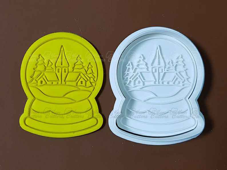 Snow Globe - Christmas Village Cookie Cutter and Stamp (2 PCS),
                      christmas cookie cutters, santa head cookie cutter, christmas cutters, christmas cookie cutter set, best christmas cookie cutters, winter cookie cutters, sunflower cookie cutter michaels, elf cookie cutter, wedding cookie stamp, sandwich cookie cutters, sandwich cutters for toddlers, fall cookie cutters, pie crust cookie cutters, square plaque cookie cutter,
                      