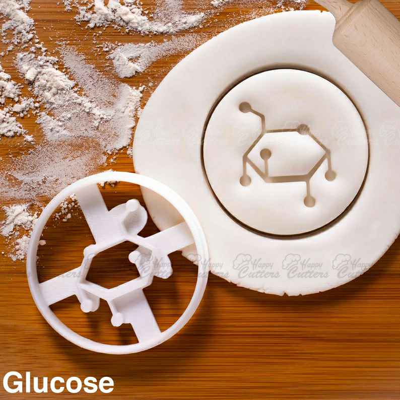 Glucose cookie cutter |  biscuit cutters chemistry sweet science dietician nutritionist dextrose monosaccharide blood sugar,
                      science cookie cutters, dna cookie cutter, lab cookie cutter, anatomy cookie cutters, anatomical cookie cutter, periodic table cookie cutters, barbell cookie cutter, round fondant cutters, christmas tree cookie cutter, cancer ribbon cookie cutter, apron cookie cutter, giant gingerbread man cutter, unicorn cookie cutter michaels, 1 inch cookie cutter,
                      