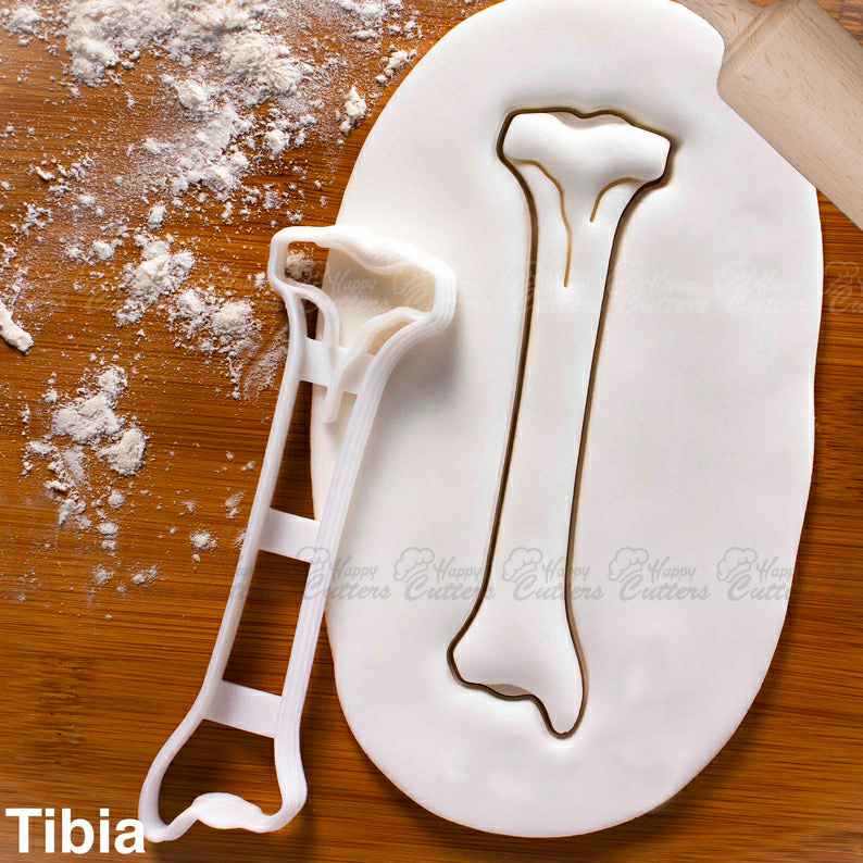 Tibia Bone cookie cutter |  cutters skeletal shinbone shankbone Gifts medical students human body parts skeleton fracture anatomy,
                      medical cookie cutters, anatomical cookie cutter, anatomical heart cookie cutter, nurse cookie cutters, syringe cookie cutter, kidney cookie cutter, bowling pin cookie cutter, custom made cookie cutters stainless, polar bear cookie cutter, longhorn cookie cutter, cat face cookie cutter, ram cookie cutter, truck with tree cookie cutter, cookie cutters uk,
                      