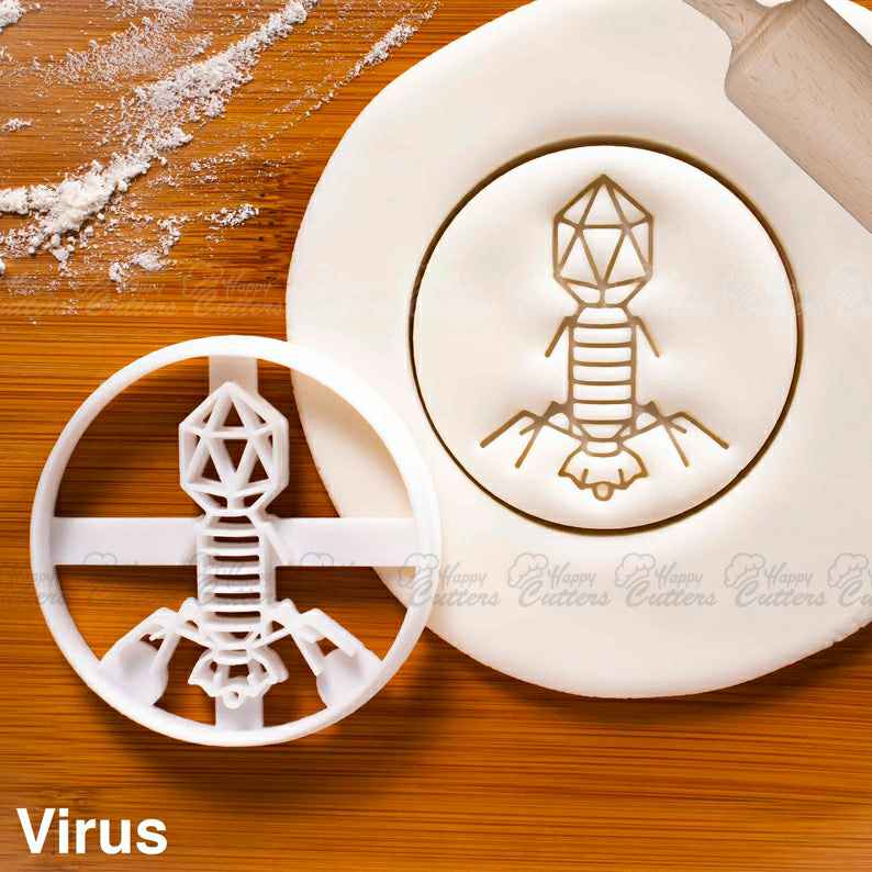 Virus cookie cutter | Bacteriophage biscuit cutters phage Bacteriophages Microbiology Microbiologist phages laboratory science microorganism,
                      science cookie cutters, dna cookie cutter, lab cookie cutter, anatomy cookie cutters, anatomical cookie cutter, periodic table cookie cutters, cookie cutter online, small heart cutter, marvel cutters, easter cookie cutter set, seahorse cookie cutter, hello kitty fondant cutter, weed shaped cookie cutter, cat cookie cutter,
                      