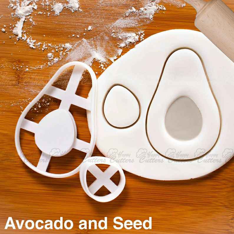 Avocado and Seed cookie cutter |  biscuit cutters guacamole cute baby shower favors birthday party pregnancy announcement mother,
                      fruit cutter shapes, fruit cookie cutters, fruit and vegetable shape cutter, fruit shaped cookie cutters, fruit and vegetable shaped cookie cutters, small cookie cutters for fruit, small square cookie cutter, pinkfong cookie cutter, birthday cake cookie cutter, ugly christmas sweater cookie cutter, mini star cutter, hey duggee cookie cutter, football helmet cookie cutter, deep scone cutter,
                      