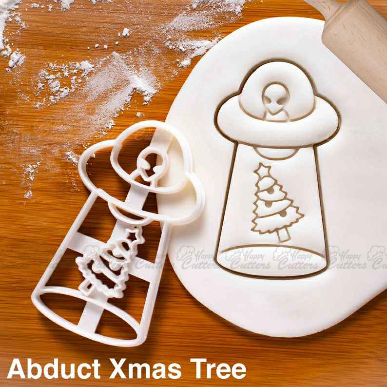 UFO Christmas Tree Abduction cookie cutter |  cutters Grey Alien spaceship Santa Claus party extraterrestrial paranormal abduct,
                      space cookie cutters, spaceship cookie cutter, space themed cookie cutters, outer space cookie cutters, astronaut cookie cutter, airplane cookie cutter, crocodile cookie cutter, football cookie cutter michaels, mushroom cookie cutter, hexagon cookie cutter, tea party cookie cutters, pumpkin cookie cutter, chanel cookie cutter set, cake cookie cutter,
                      