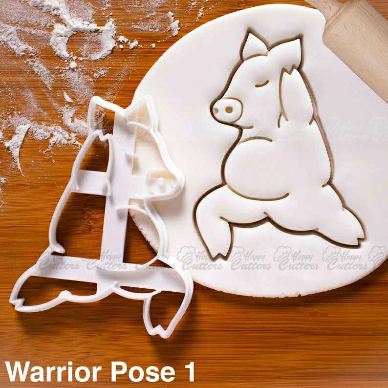 Yoga Pig Warrior Pose 1 cookie cutter | biscuit biscuits cutters | Virabhadrasana fitness exercise poses one of a kind cute ooak ,
                      animal cutters, animal cookie cutters, farm animal cookie cutters, woodland animal cookie cutters, elephant cookie cutter, dinosaur cookie cutters, direwolf cookie cutter, cookie cutter shapes, bow cookie cutter, gymnast cookie cutter, dinosaur cookie cutters, kaleidacuts cookie cutters, crazy cookie cutters, state shaped cookie cutters,
                      