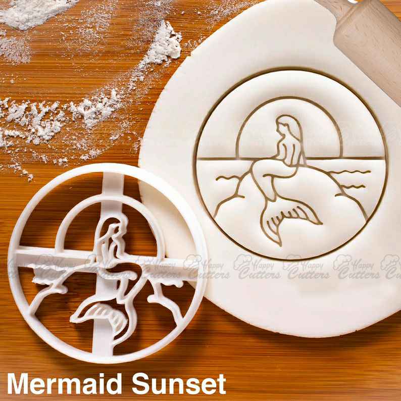 Mermaid Sunset cookie cutter - under the sea nautical themed birthday party,
                      ocean cookie cutters, ocean themed cookie cutters, mermaid cookie cutter, mermaid tail cookie cutter, little mermaid cookie cutters, mermaid cutter, dinosaur cookie cutters uk, baby themed cookie cutters, miss to mrs cookie cutter, apple cookie cutter, ou cookie cutter, whale cookie cutter, crumbs custom cookie cutters, bunting cookie cutter,
                      
