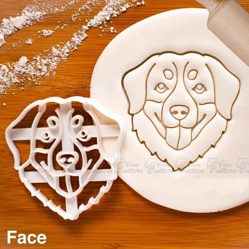 Bernese Mountain Dog Face cookie cutter - Bake cute dog treats for Sennenhund doggy party,
                      animal cutters, animal cookie cutters, farm animal cookie cutters, woodland animal cookie cutters, elephant cookie cutter, dinosaur cookie cutters, flower cookie cutters walmart, chanel fondant cutter, dog bone cutter, suitcase cookie cutter, abc cookie cutters, bow tie cookie cutter, dove cookie cutter, cat face cookie cutter,
                      