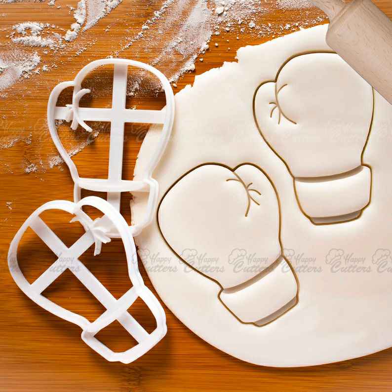 Boxing Glove Fondant Cookie Cutter and Stamp #1295 