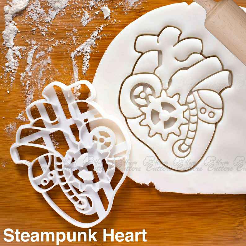 Steampunk Heart cookie cutter - Victorian Era Science Fiction Party,
                      science cookie cutters, dna cookie cutter, lab cookie cutter, anatomy cookie cutters, anatomical cookie cutter, periodic table cookie cutters, horse fondant cutter, peanuts cookie cutters, emoji fondant cutters, egg cookie cutter, triangle cookie cutter, lego cookie cutter, swan cookie cutter, pastry cutter kmart,
                      
