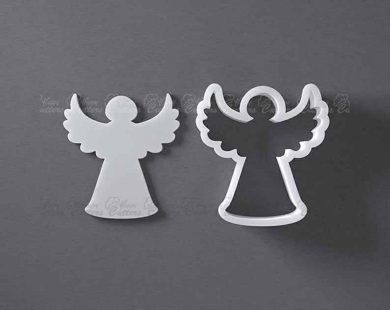 10cm high x 8cm wide CHRISTMAS ANGEL COOKIE CUTTER 