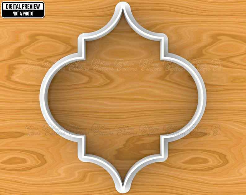 Islamic Quatrefoil Traditional Pattern Tile Plaque Cookie Cutter, Selectable sizes, Sharp Edge Upgrade Available SKU1375,
                      ramadan cookie cutters, religious cookie cutters, holiday cookie cutters, festive cookie cutters, moon and star cookie cutters, moon cookie cutter, fall leaf cookie cutters, bunting cookie cutter, monkey cutter, fiesta cookie cutter set, rolling pin with cookie cutters inside, pastry cutter set, autumn leaf cutters, multi cookie cutter sheet,
                      