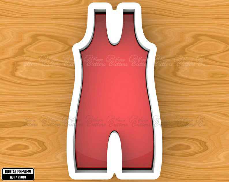 Wrestling Singlet Cookie Cutter, Selectable sizes, Sharp Edge,
                      dress cookie cutter, t shirt cookie cutter, shirt cookie cutter, pants cookie cutter, jacket cookie cutter, tutu cookie cutter, woodland cookie cutter set, children's cookie cutters, funny cookie cutters, yummi yogi cookie cutters, musical cookie cutters, volleyball cookie cutter, baby cutters, turtle cookie cutter,
                      
