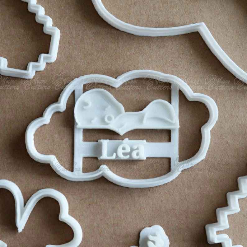 Baby sleeping with first name (customizable),
                      baby shower cutters, baby shower cookie cutters, baby shower fondant cutters, baby shower cutter, boss baby cookie cutter, baby themed cookie cutters, john deere cookie cutter, bunny biscuit cutter, easter cookie stamps, lakeland pastry cutters, happy birthday cookie stamp, sandwich shape cutters, fortnite llama cookie cutter, trump cookie cutter,
                      