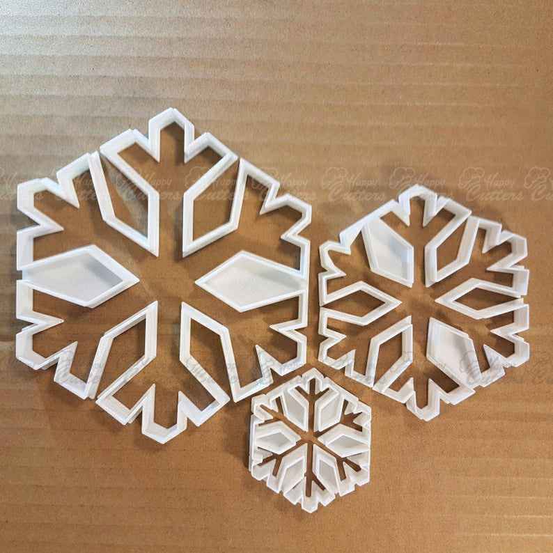 Snowflake Cookie Cutter Dough Pastry Biscuit Winter Xmas Christmas Snow Ice