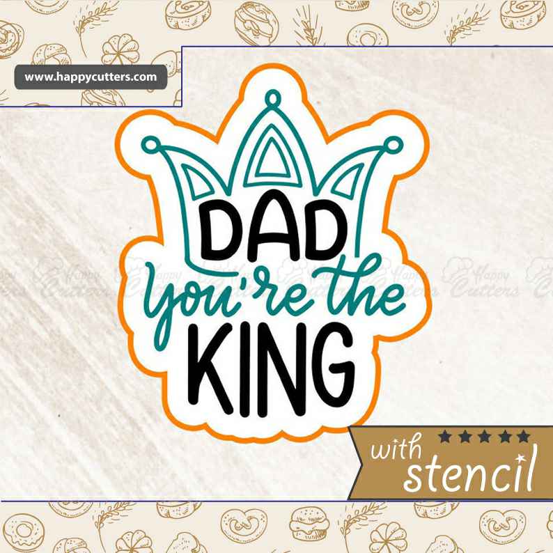 Dad you're the King,
                      letter cookie cutters, cursive letter cookie stamp, cursive letter fondant cutters, fancy letter cookie cutters, large letter cookie cutters, letter shaped cookie cutters, love heart cutter, hibiscus cookie cutter, elephant shaped cookie cutter, spoon shaped cookie cutter, gingerdead men, 16 cookie cutter, mario cookie cutter, wooden cookie stamps,
                      