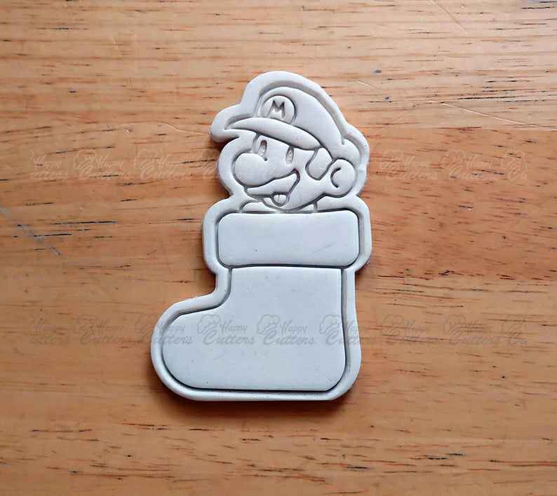 Super Mario Bros Yoshi Cookie Cutter/Super Mario Cookie Cutter/Fondant Cutter/Pl 