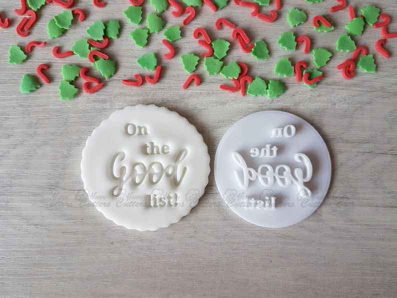 On the Good List Embosser Stamp|Christmas Cookies Soap Pottery Stamp|,
                      letter cookie cutters, cursive letter cookie stamp, cursive letter fondant cutters, fancy letter cookie cutters, large letter cookie cutters, letter shaped cookie cutters, sunshine cookie cutter, gruffalo biscuit cutter, scalloped fondant cutter, mini easter cookie cutters, cookie cutter rolling pin, scalloped cookie cutter, superhero cookie cutter set, malaysian cutters,
                      
