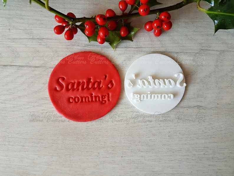 Santa's coming! Embosser Stamp|Christmas Cookies Soap Pottery Stamp|,
                      letter cookie cutters, cursive letter cookie stamp, cursive letter fondant cutters, fancy letter cookie cutters, large letter cookie cutters, letter shaped cookie cutters, cloud cookie cutter, hot air balloon cutter, sea animal cookie cutters, moana cookie cutters, uterus cookie cutter, goldendoodle cookie cutter, helicopter cookie cutter, christmas cookie cutters target,
                      