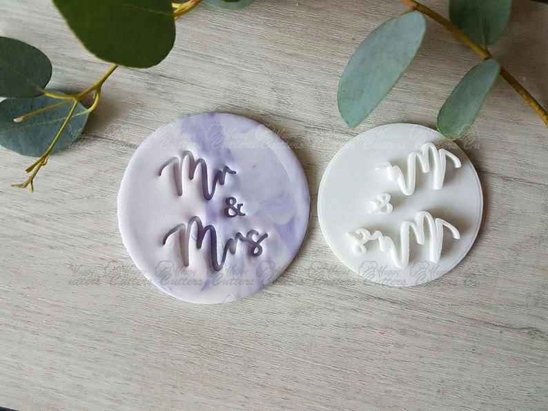 Mr & Mrs Embosser Stamp | Cookie Soap Pottery Stamp,
                      letter cookie cutters, cursive letter cookie stamp, cursive letter fondant cutters, fancy letter cookie cutters, large letter cookie cutters, letter shaped cookie cutters, giant cookie cutters, under the sea cookie cutters, dino cookie cutter, stanley cup cookie cutter, tie cookie cutter, gingerbread man cutter, unique christmas cookie cutters, mickey gingerbread cookie cutter,
                      