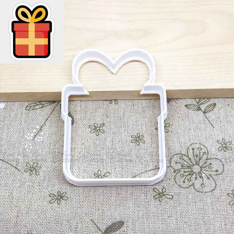 Group of presents clay cutter fondant cutter birthday cookie cutter